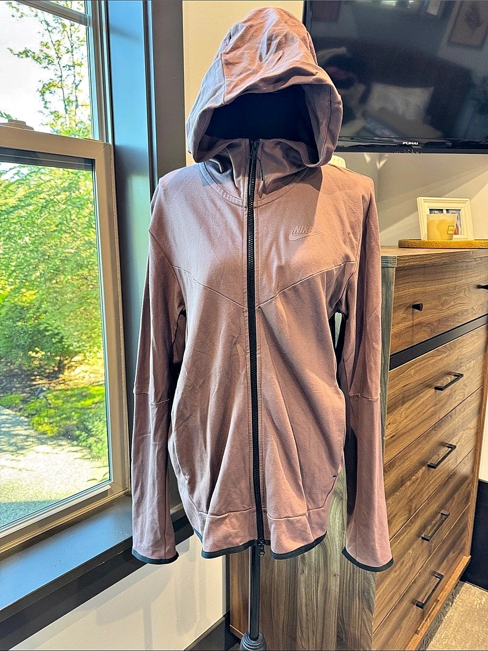 Nike Sportswear Tech Fleece Windrunner Full-Zip Hoodie Pink Small